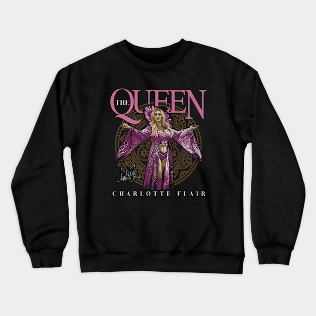Charlotte Flair The Queen Crewneck Sweatshirt by MunMun_Design